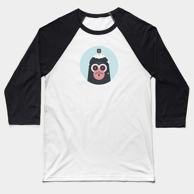 Monkey Magic Baseball T-Shirt by ink choi design